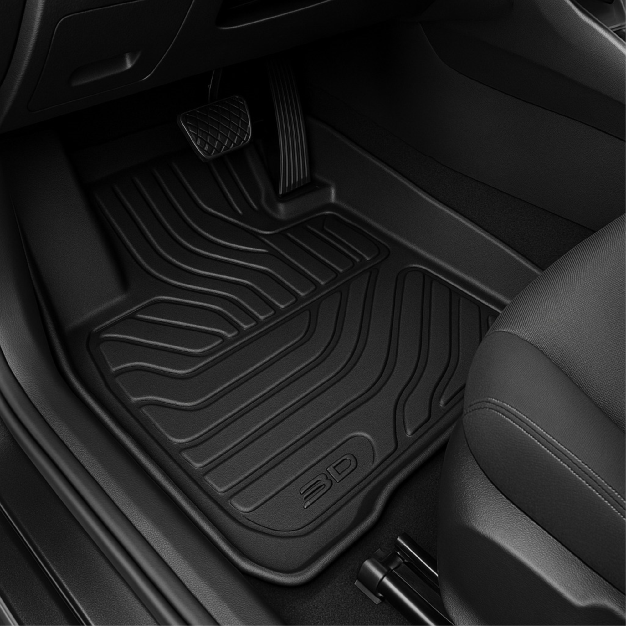 DACIA DUSTER 4X2 2010-2018 MODEL UYUMLU 3D HAVUZLU PASPAS SETİ - SİYAH RENK